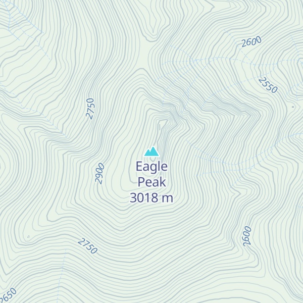 Map of Eagle Peak