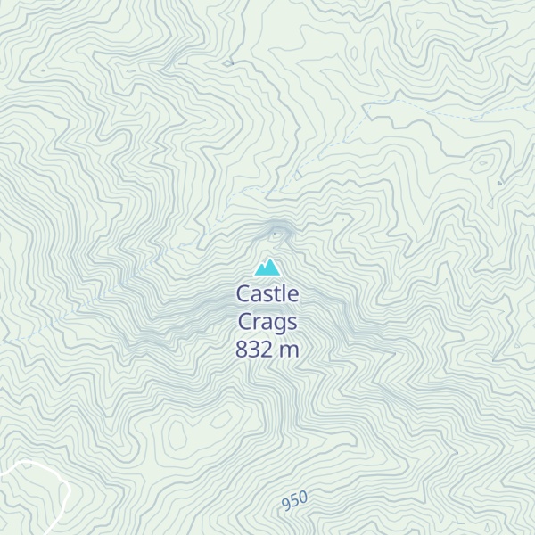 Map of Castle Crags
