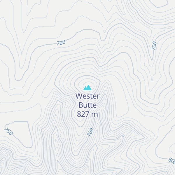 Map of Wester Butte