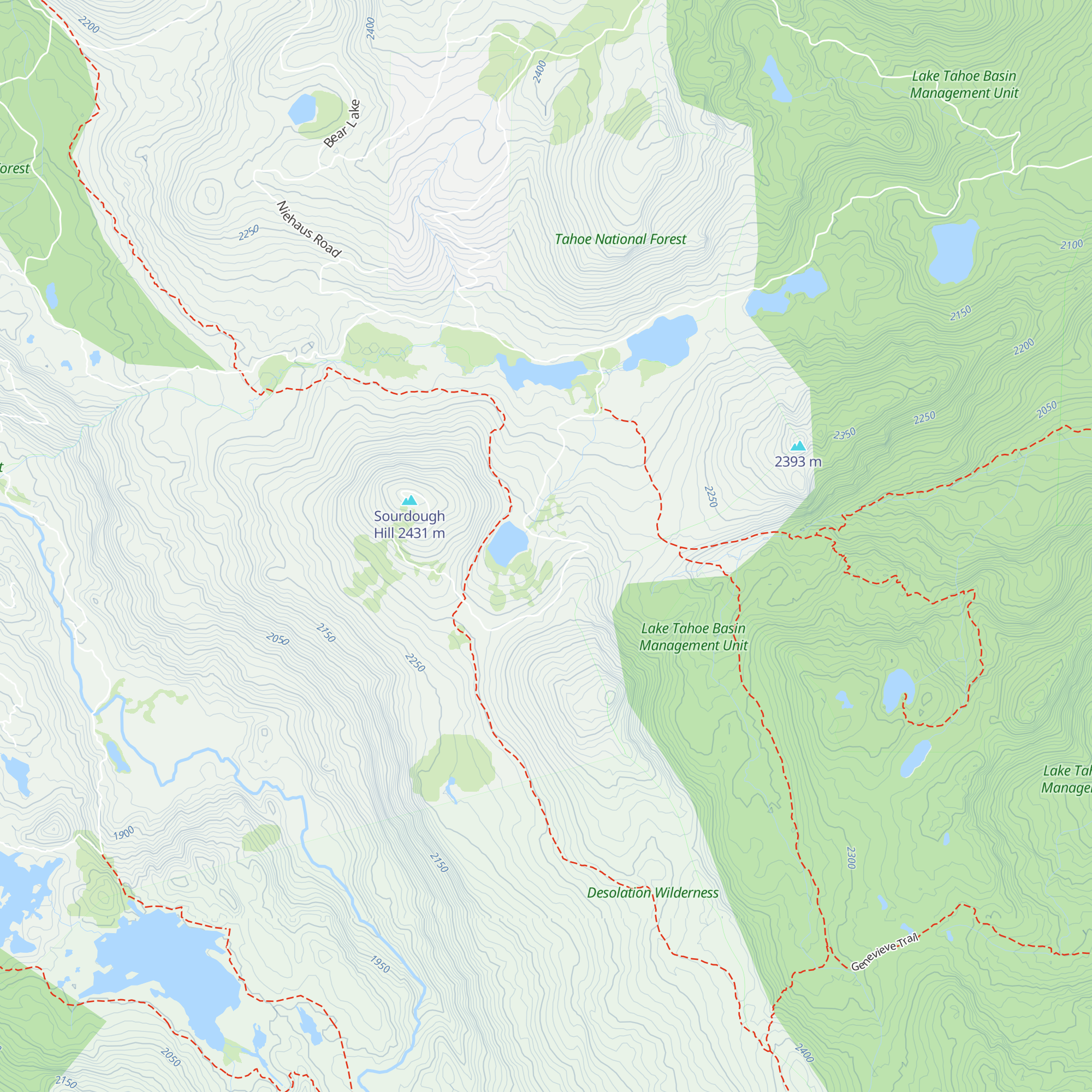 Ludlow Hut map