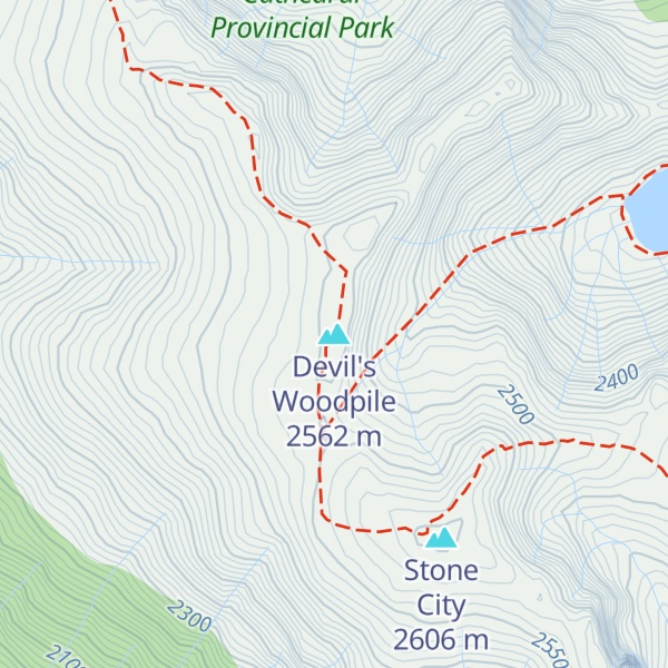 Map of Devil's Woodpile