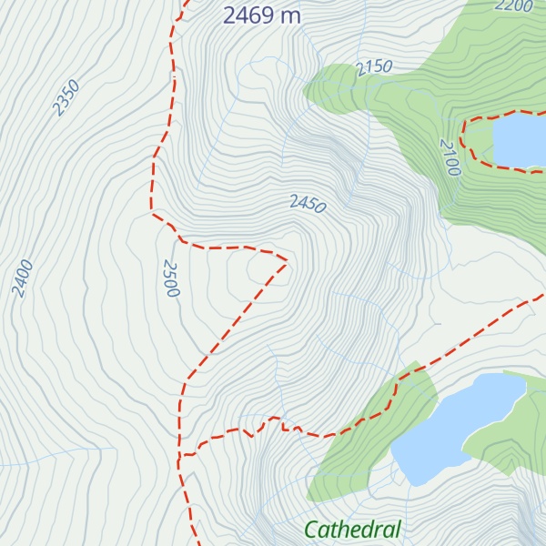 Map of Quiniscoe Mountain