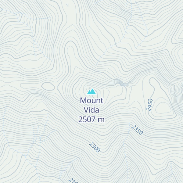 Map of Mount Vida