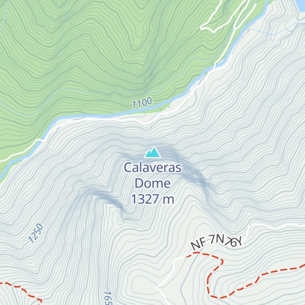 Map of Calaveras Dome