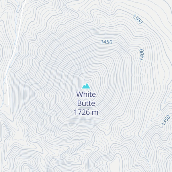 Map of White Butte