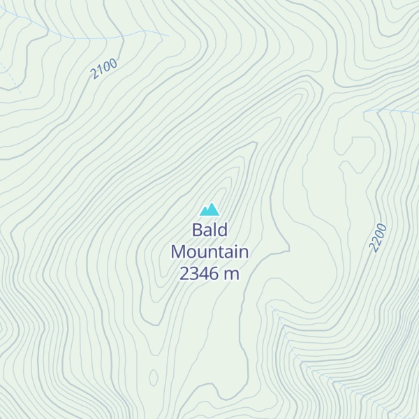 Map of Bald Mountain