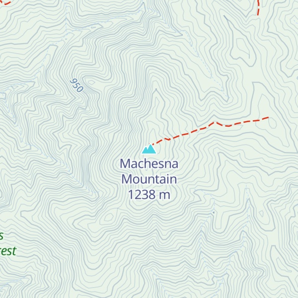 Map of Machesna Mountain