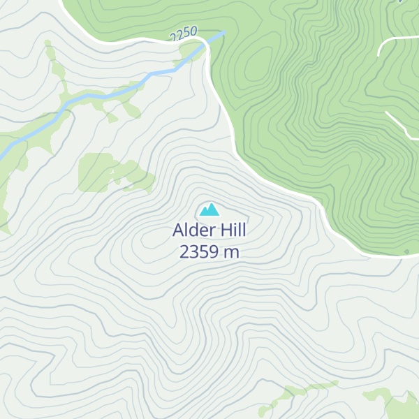Map of Alder Hill