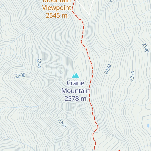 Map of Crane Mountain