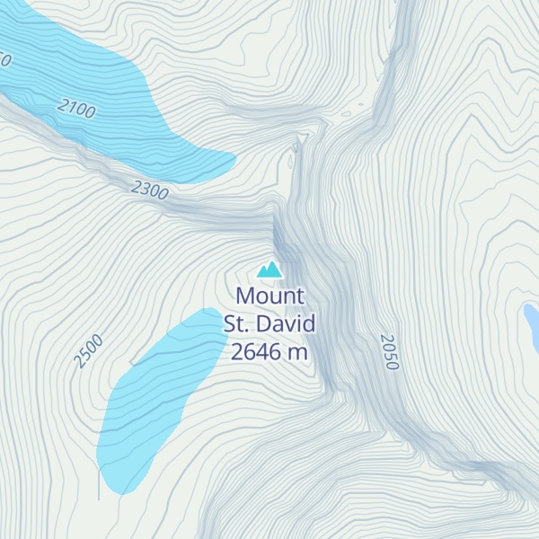 Map of Mount St. David
