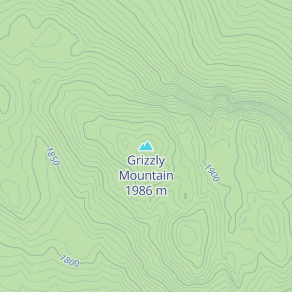 Map of Grizzly Mountain
