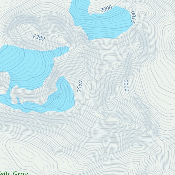 Map of Mount Hogg