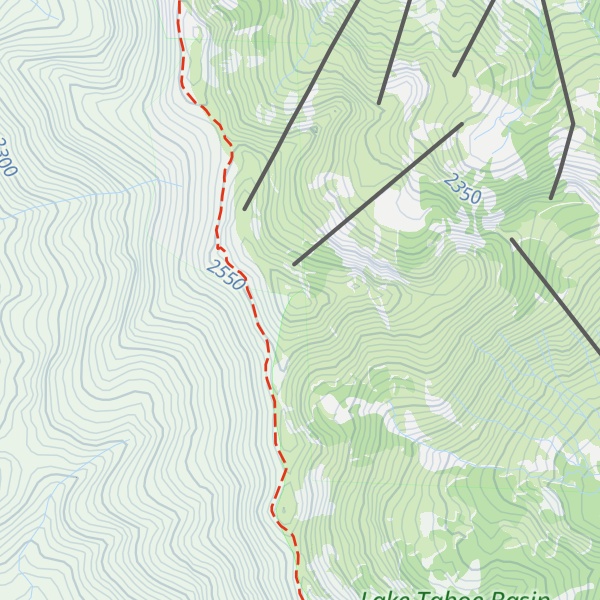 Map of Ward Peak