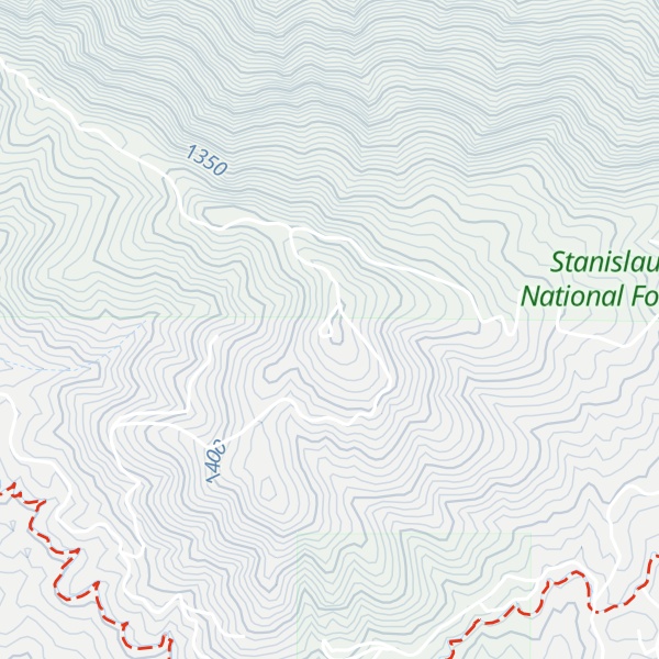 Map of Elizabeth Peak