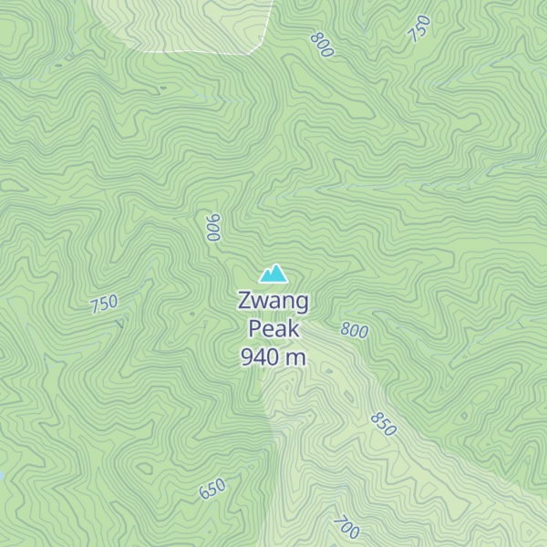 Map of Zwang Peak
