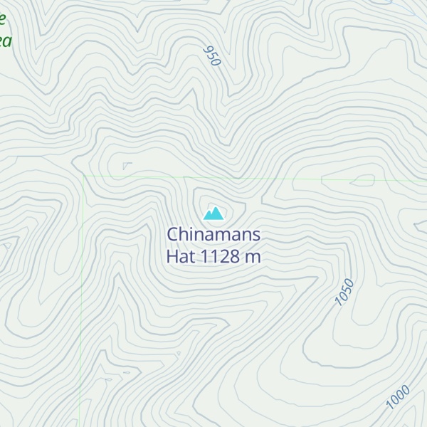 Map of Chinamans Hat