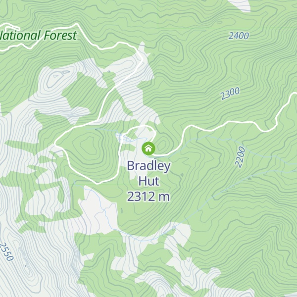 Map of Bradley Hut