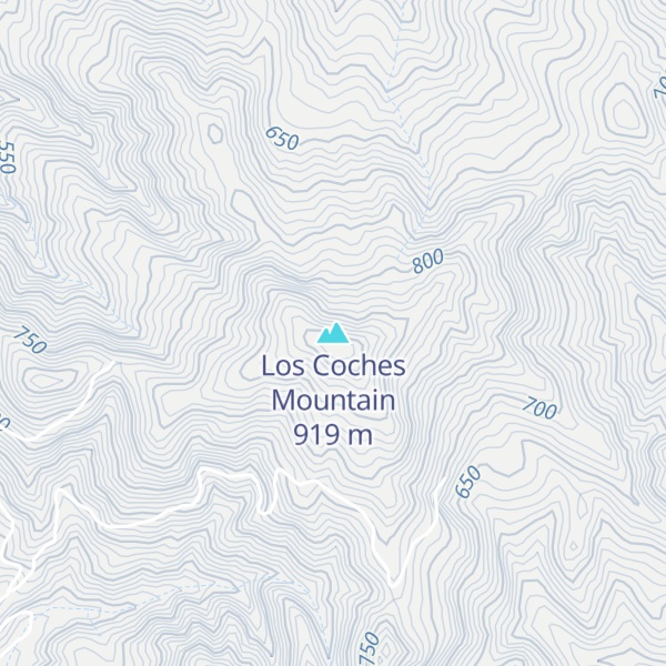 Map of Los Coches Mountain