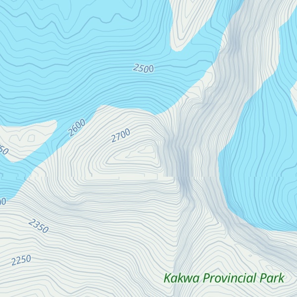 Map of Mount St. George