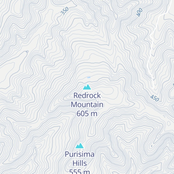 Map of Redrock Mountain