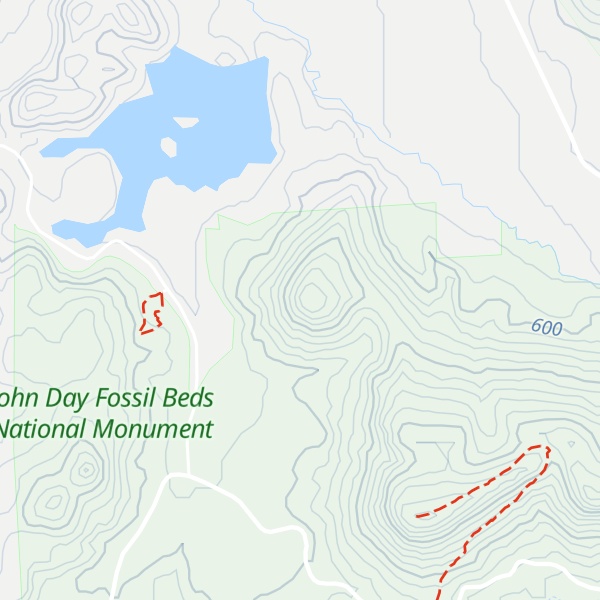 Map of Painted Hills
