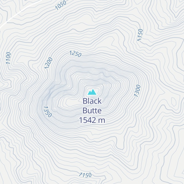 Map of Black Butte