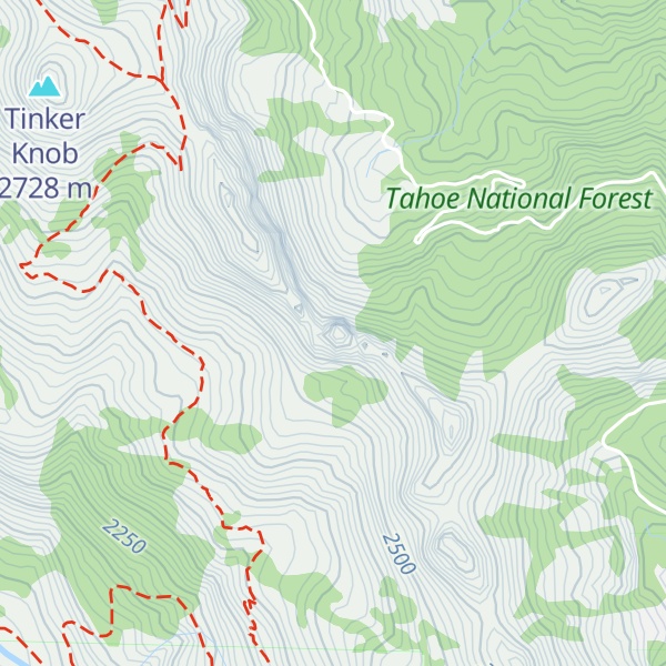 Map of Billy's Peak