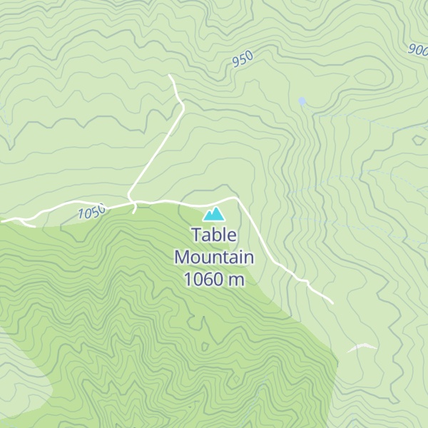Map of Table Mountain