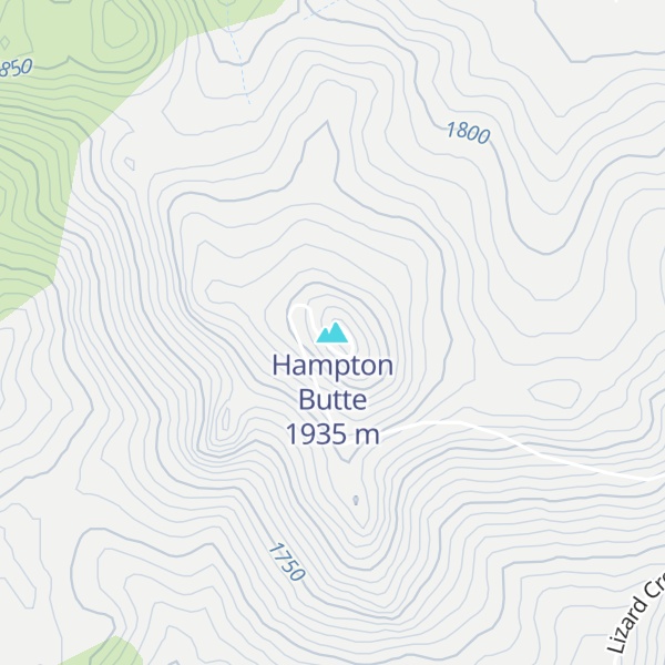 Map of Hampton Butte