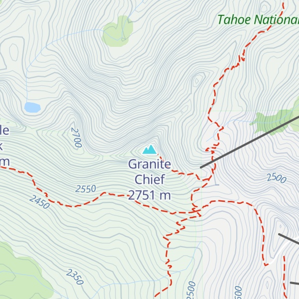 Map of Granite Chief