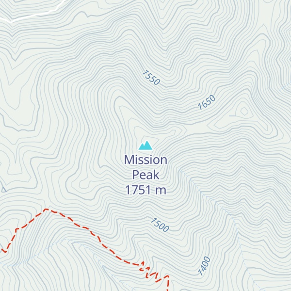 Map of Mission Peak