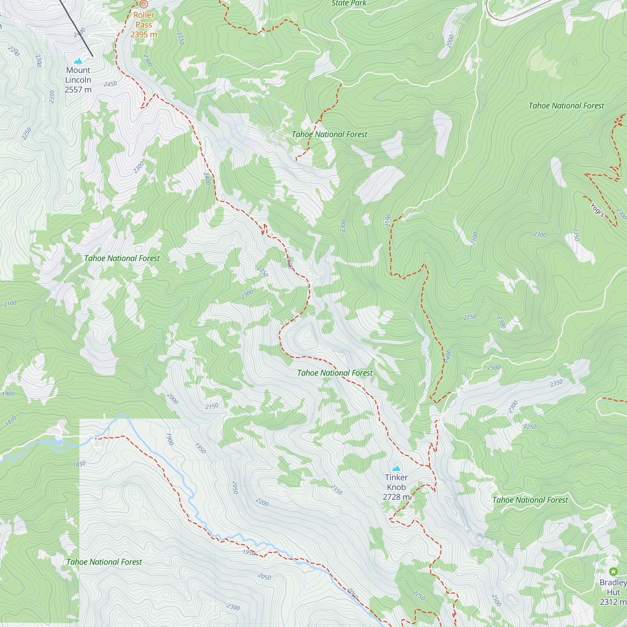 Benson Hut map