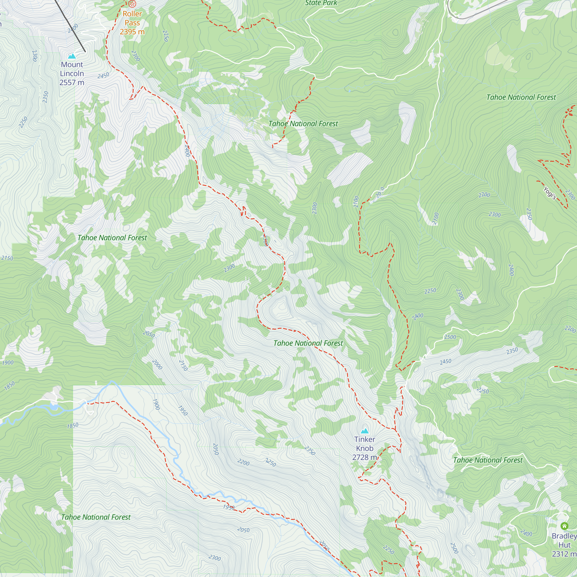 Benson Hut map