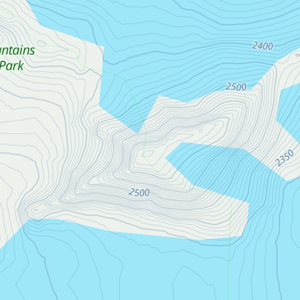 Map of Mount Beaman