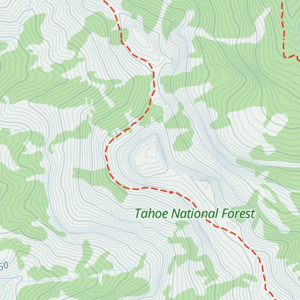 Map of Anderson Peak