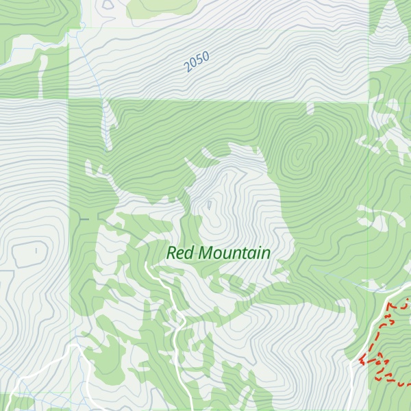 Map of Red Mountain
