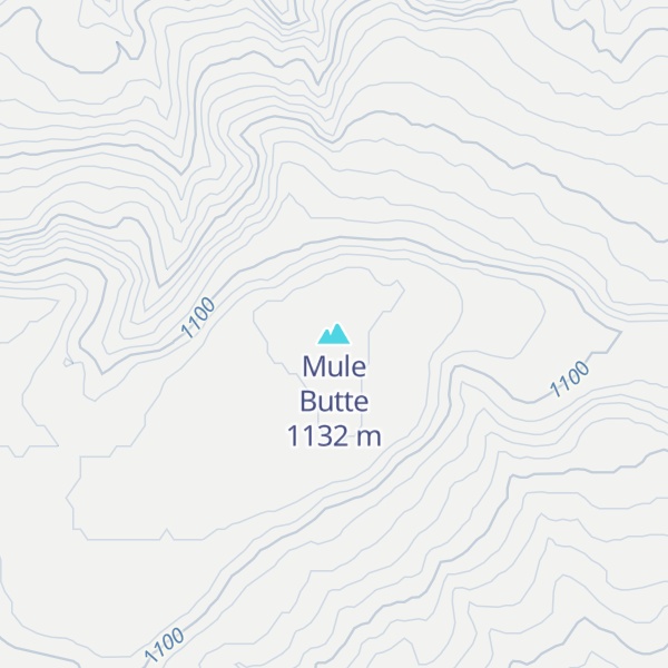 Map of Mule Butte