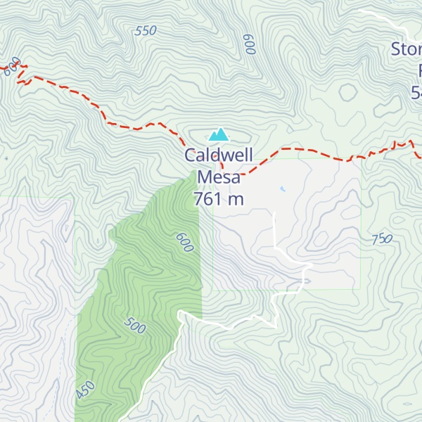 Map of Bonnet Rock