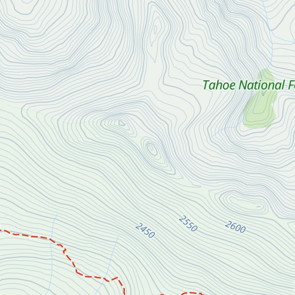 Map of Lyon Peak