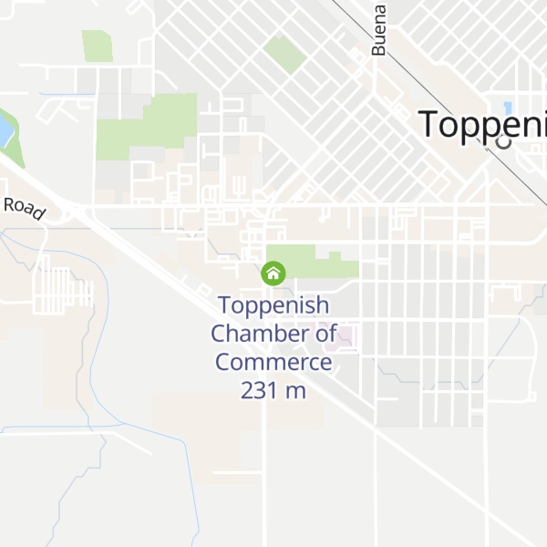 Map of Toppenish Chamber of Commerce
