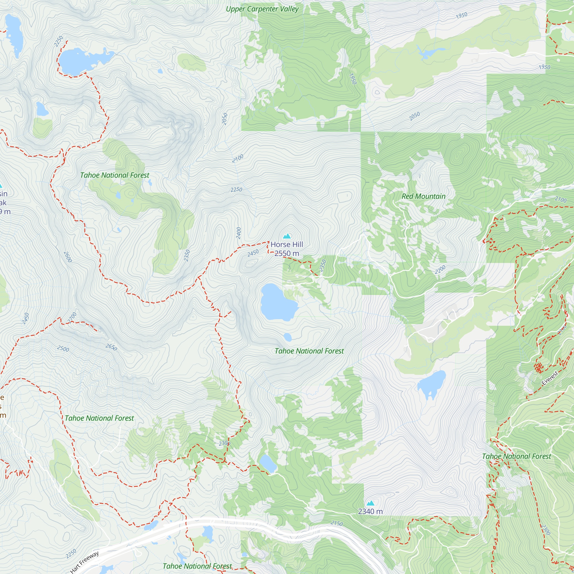 Frog Lake Backcountry Huts map