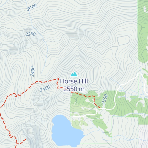Map of Horse Hill