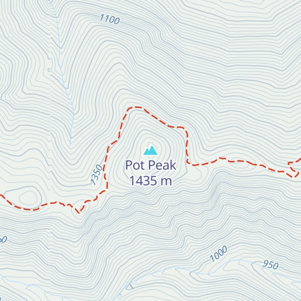 Map of Pot Peak