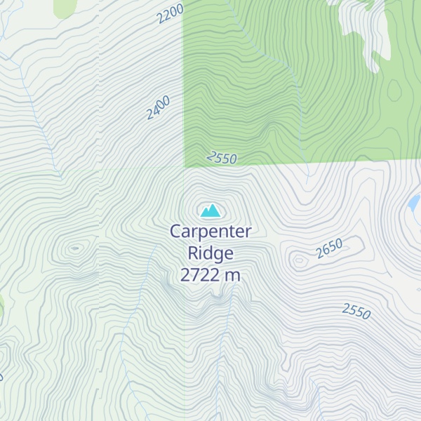 Map of Carpenter Ridge