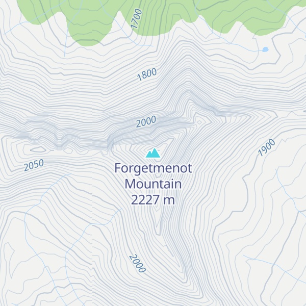 Map of Forgetmenot Mountain