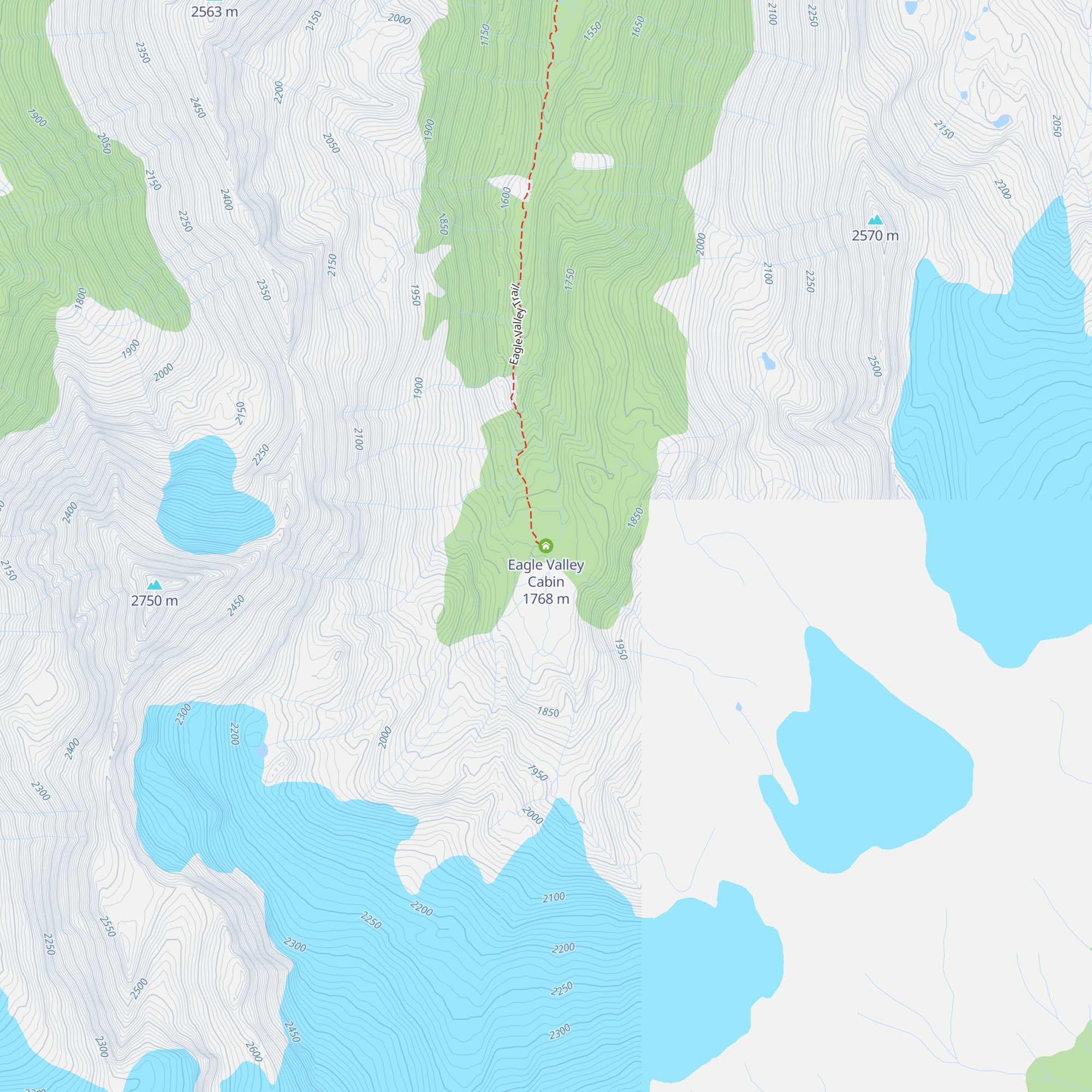 Eagle Valley Cabin map