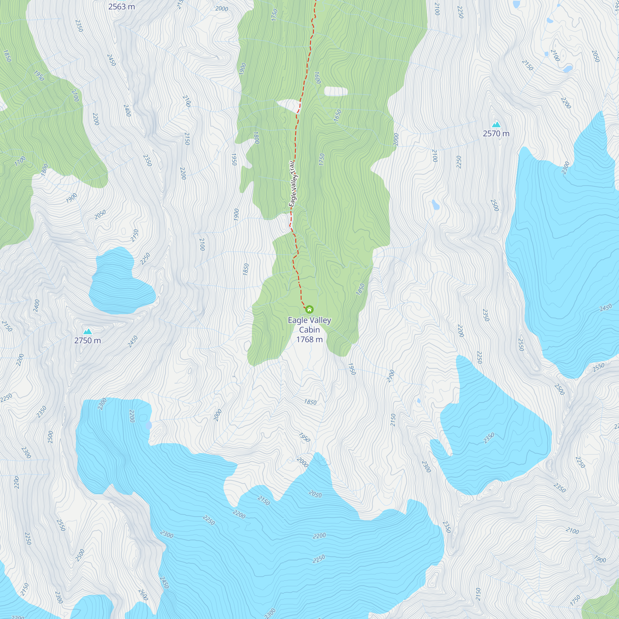 Eagle Valley Cabin map