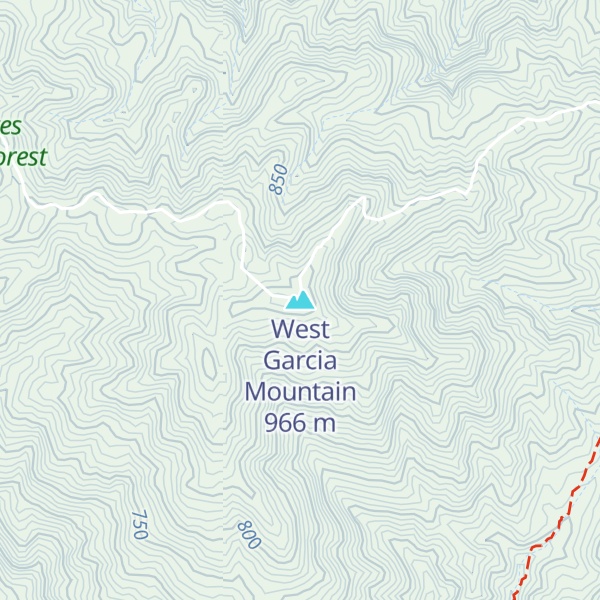 Map of West Garcia Mountain
