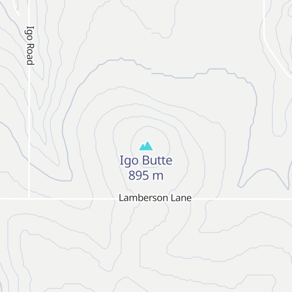 Map of Igo Butte