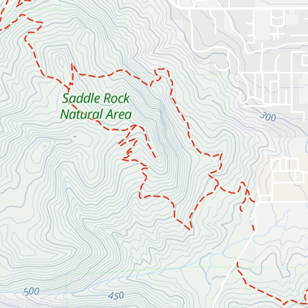 Map of Saddle Rock